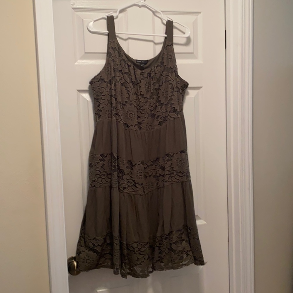 Size 22/24 Lane Bryant Olive Lace Dress